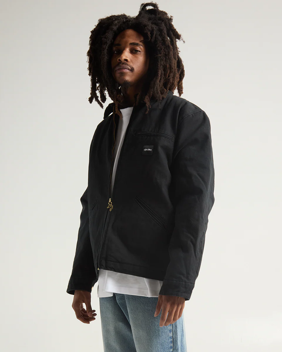 Aged Canvas Work Jacket - Image 4