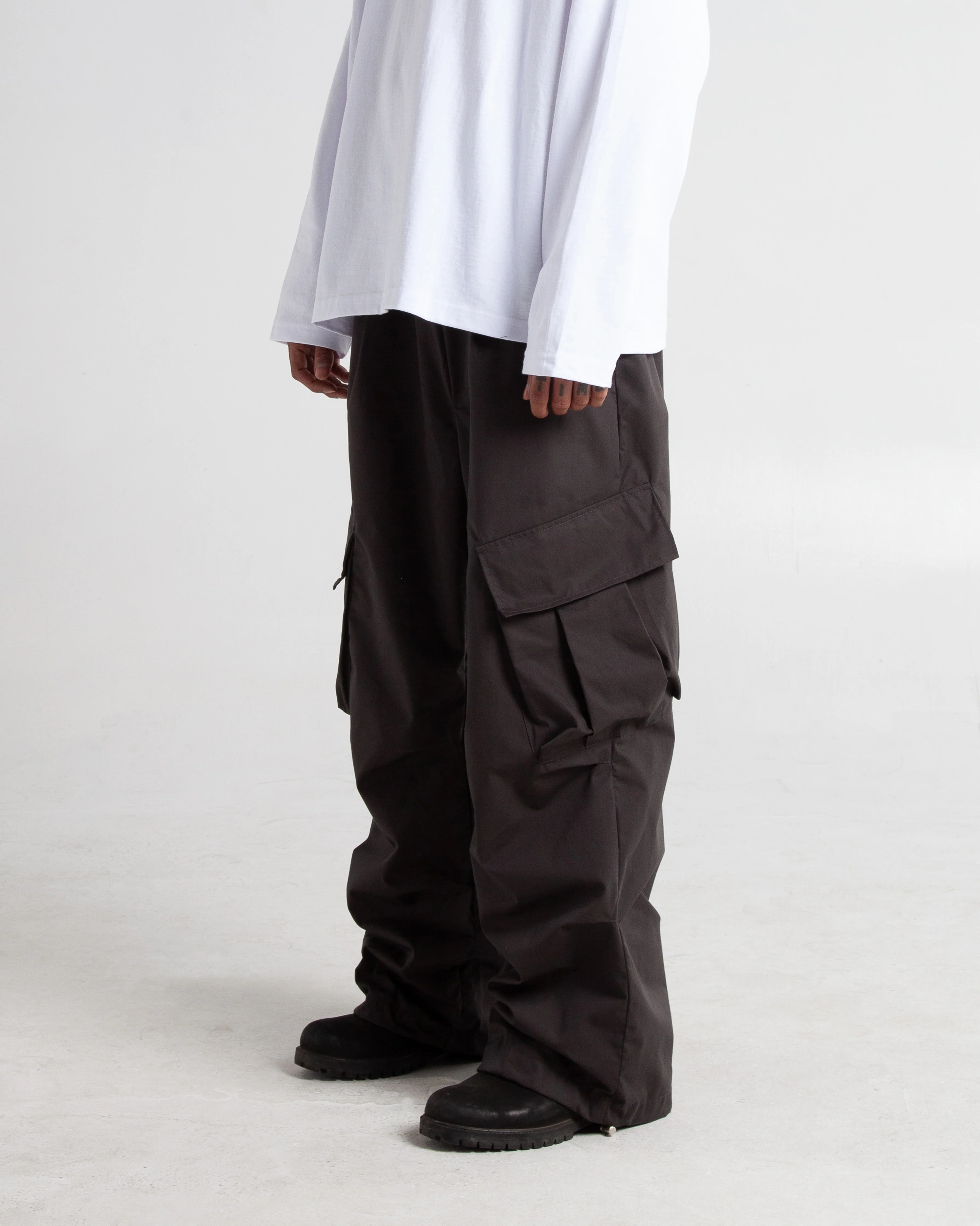 Baggy Twill Cargo Pants - Image 4