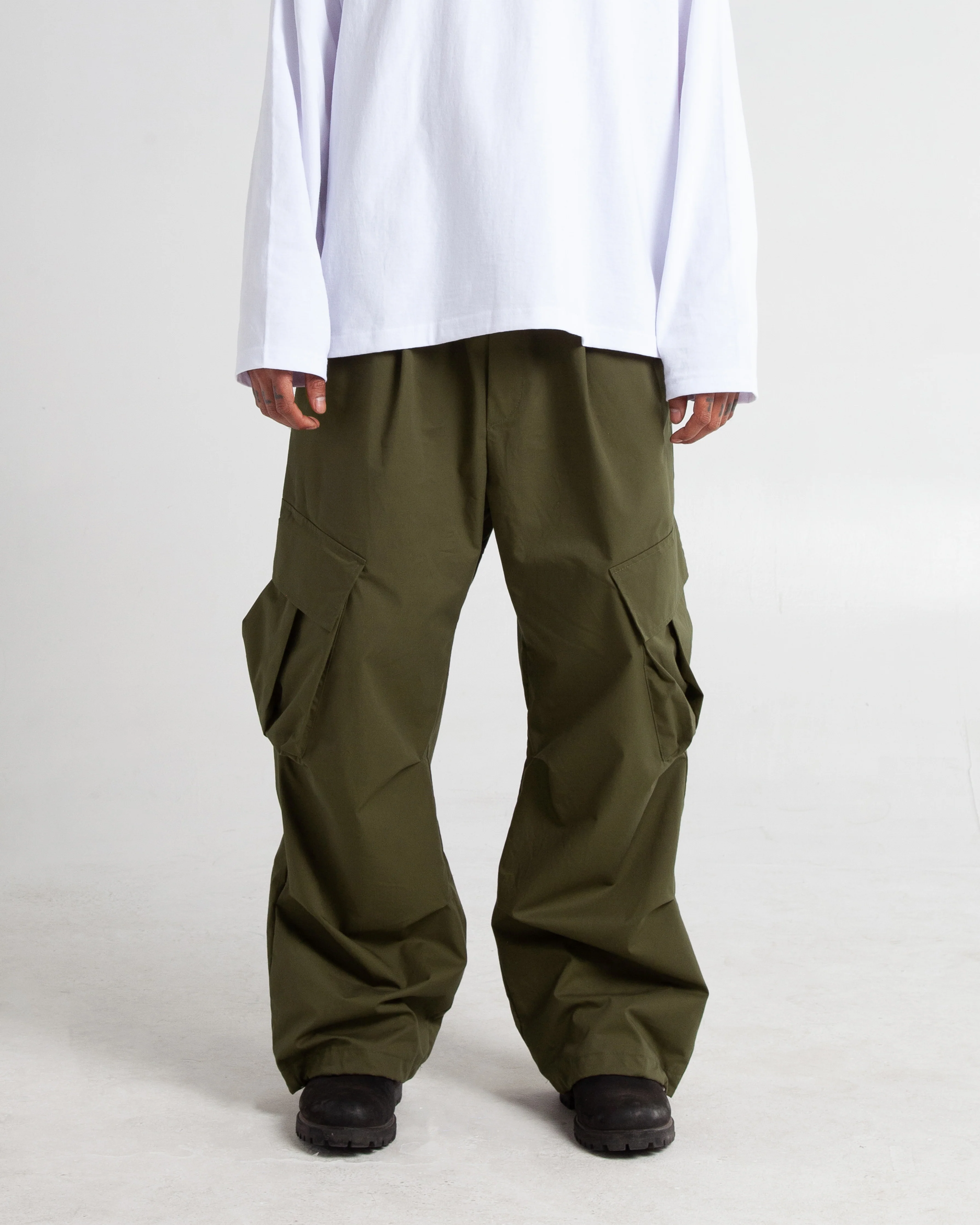 Baggy Twill Cargo Pants - Image 7