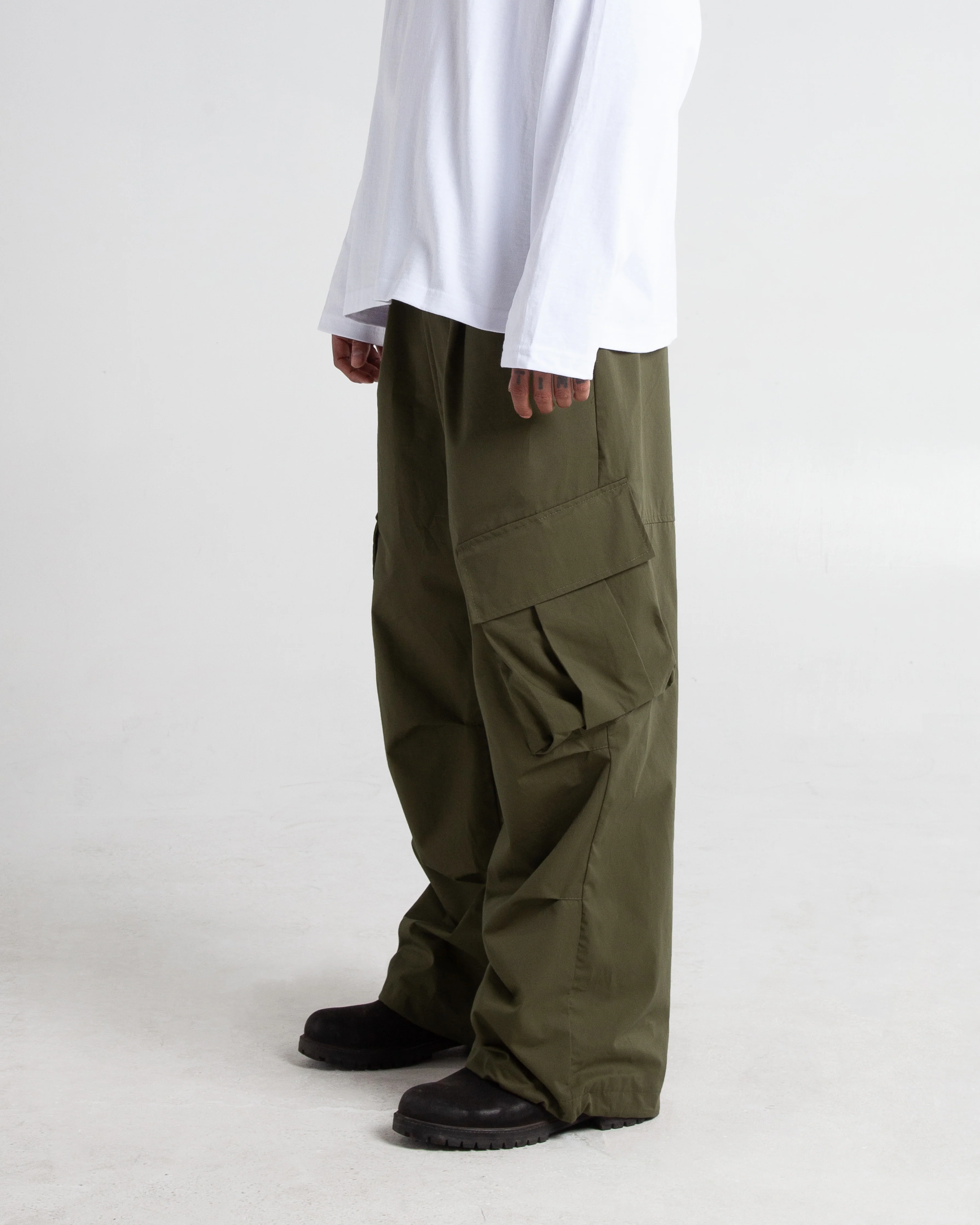 Baggy Twill Cargo Pants - Image 9