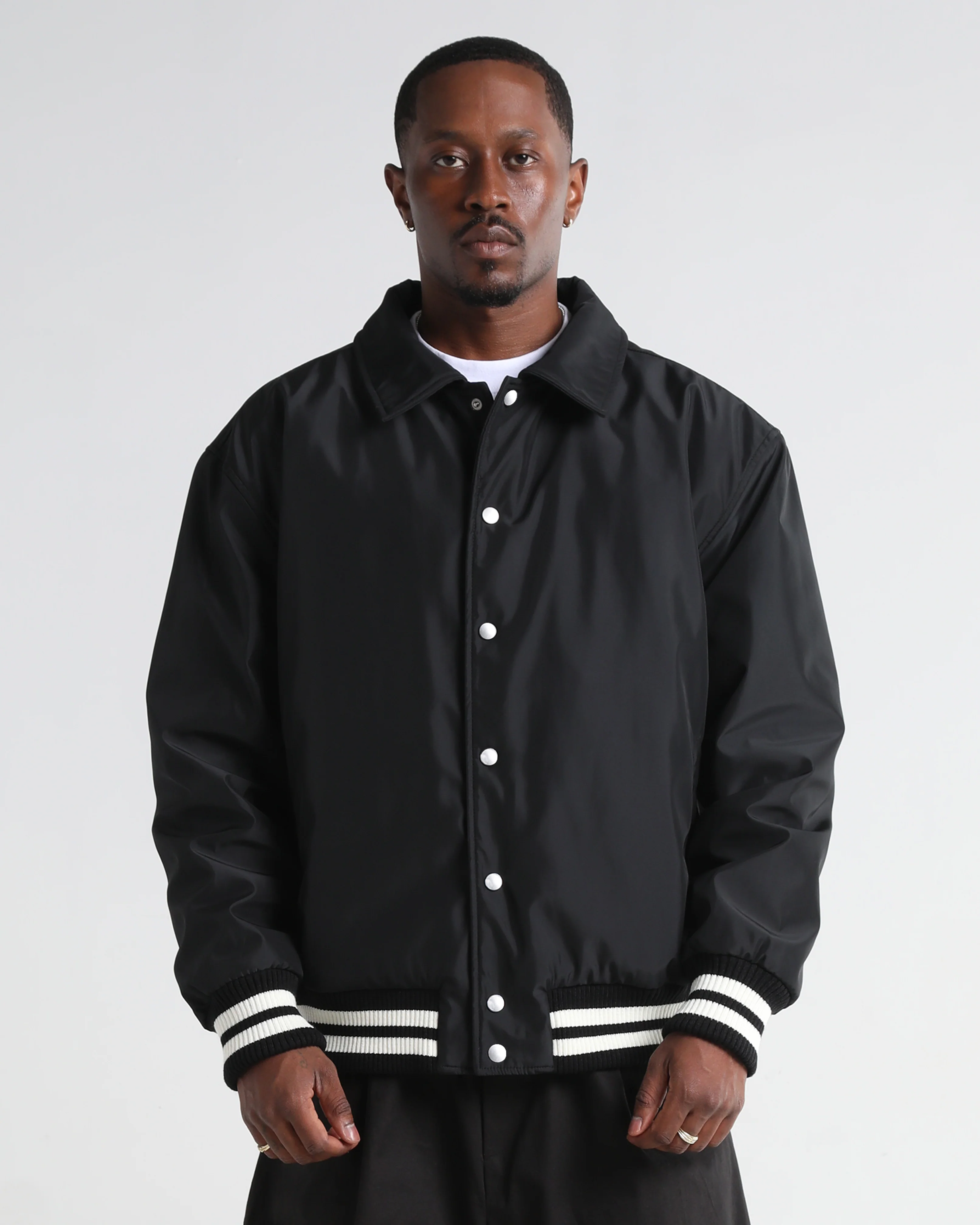Collared Varsity Bomber Jacket - Image 6