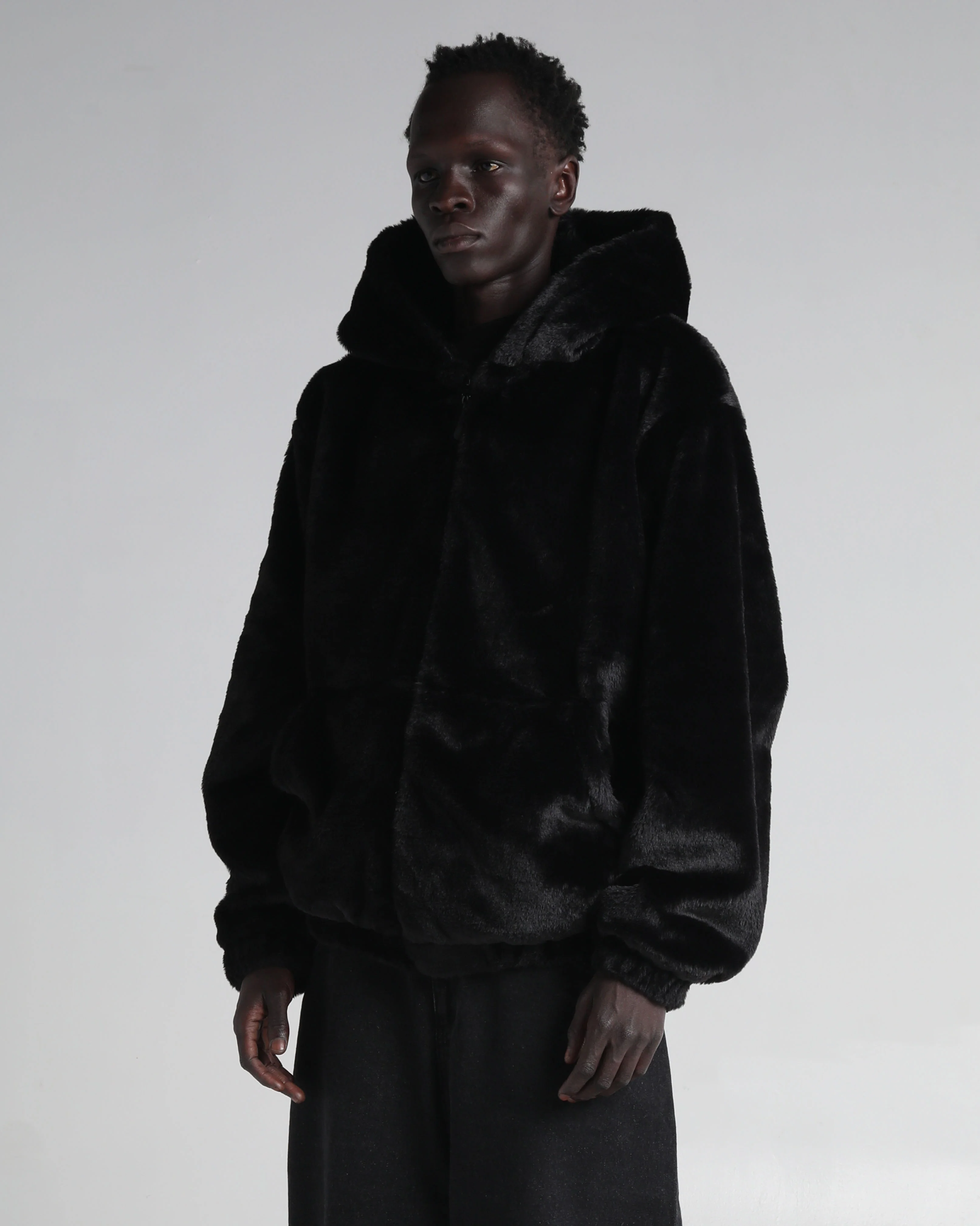 Faux Fur Hooded Zip-Up - Image 11