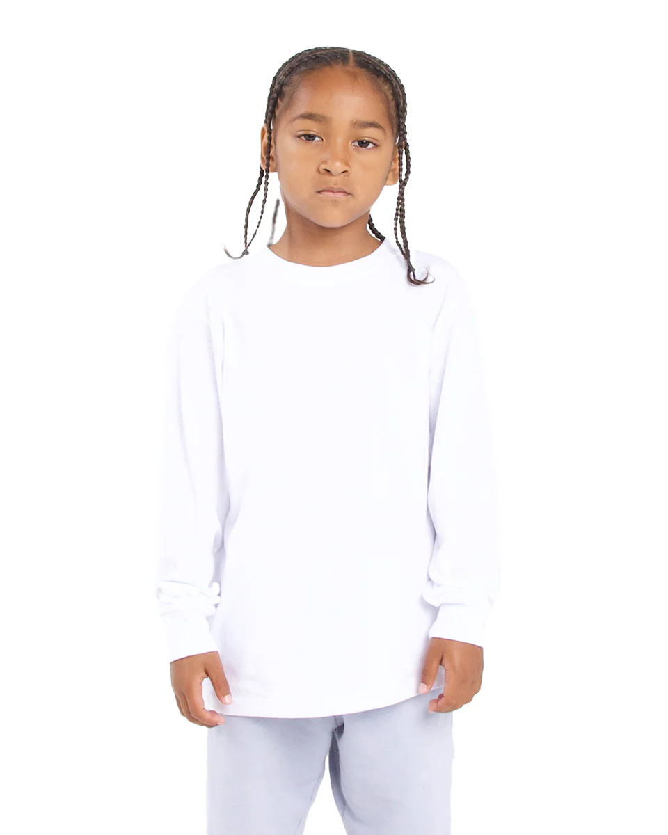 6.0 oz Kids' Crew Long Sleeve - Image 4