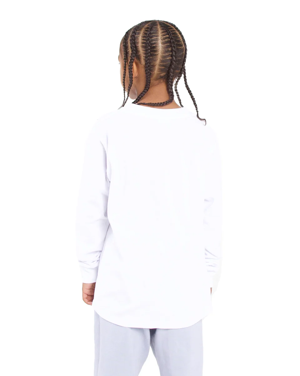 6.0 oz Kids' Crew Long Sleeve - Image 5