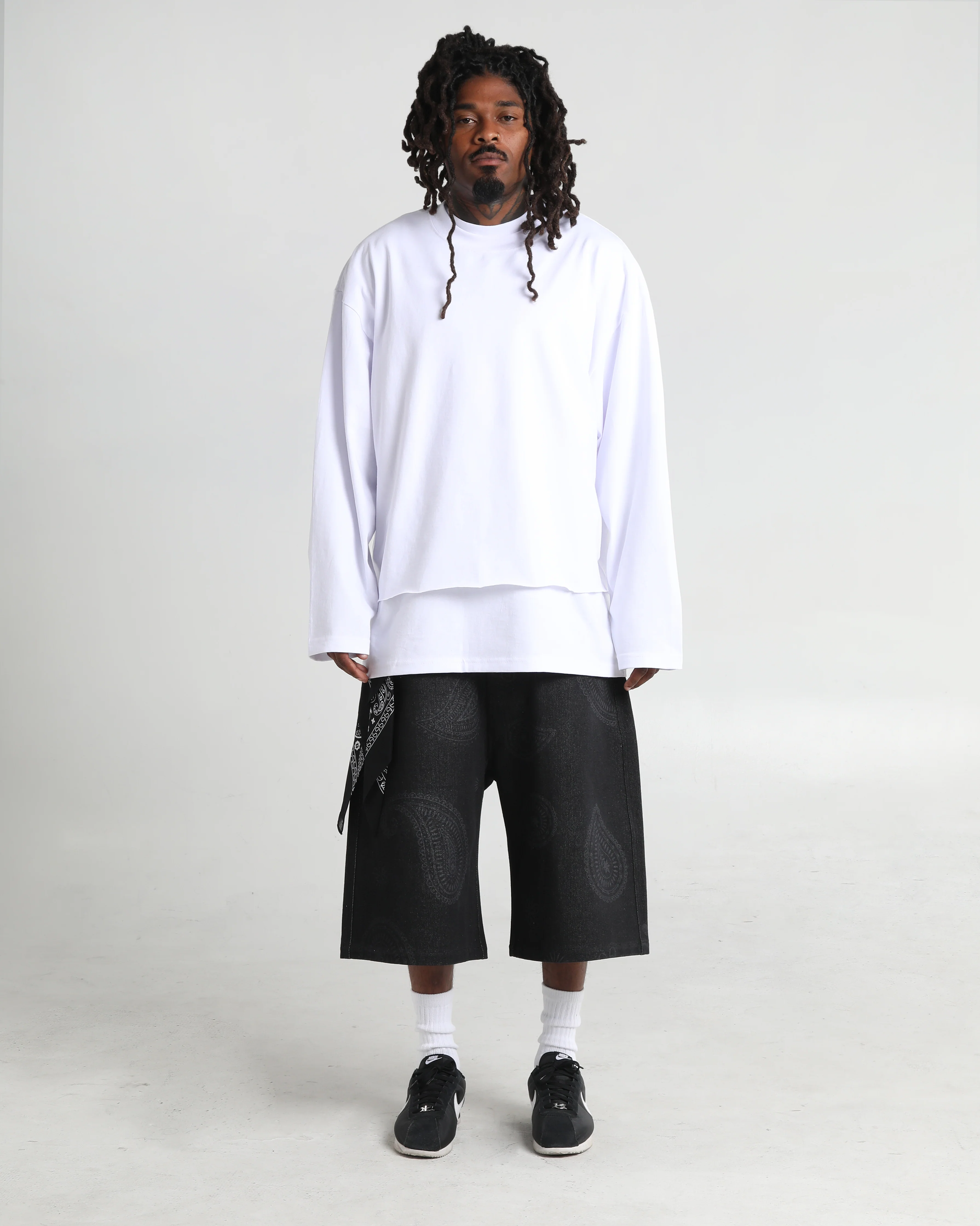 Paisley Denim Shorts - Image 5