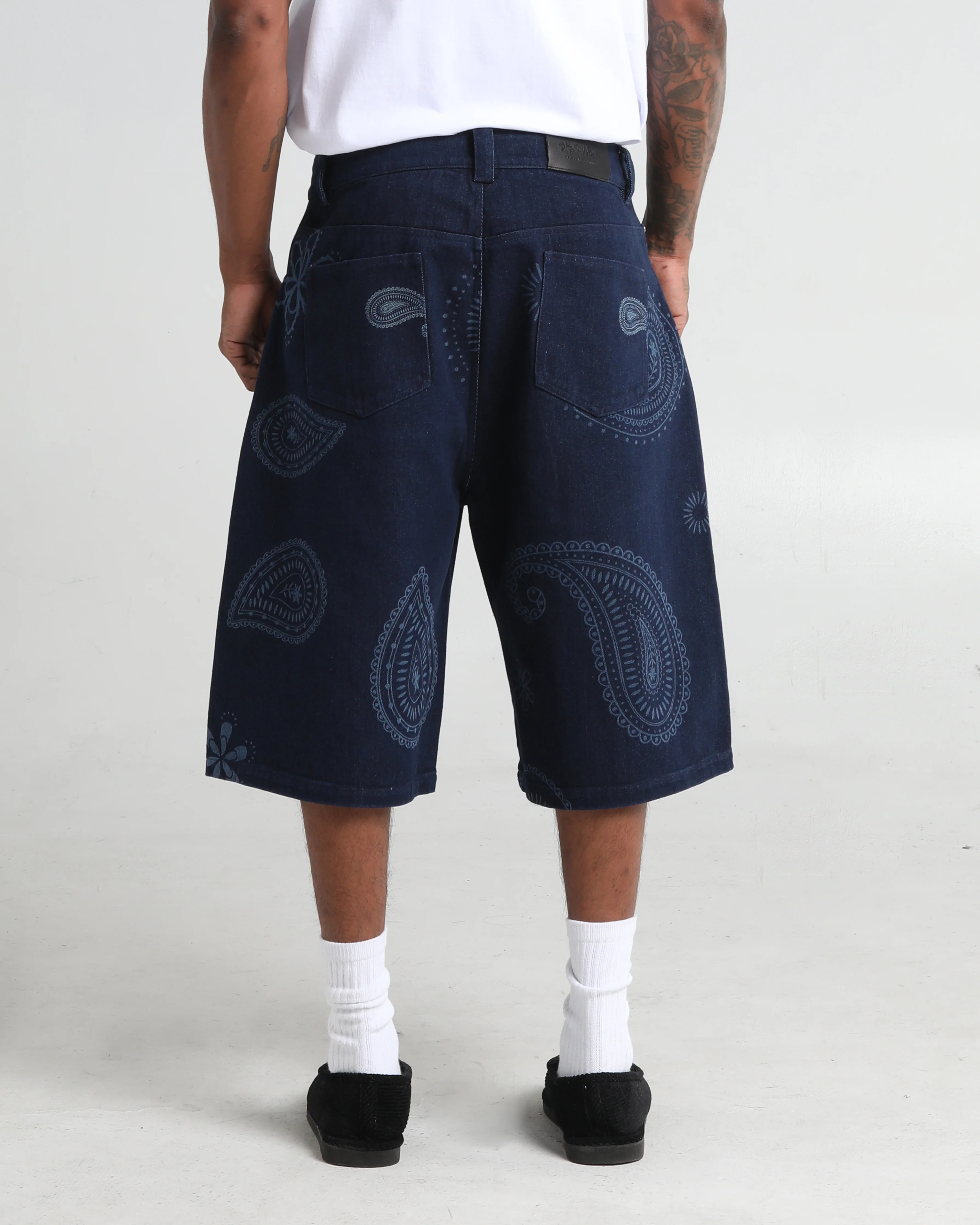 Paisley Denim Shorts - Image 7