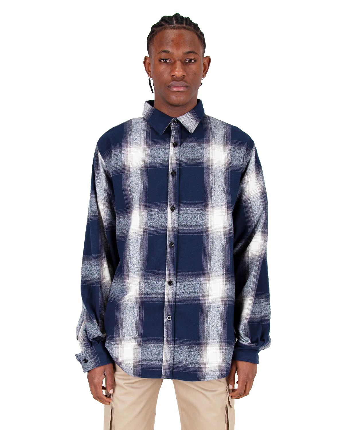 Plaid Flannel Overshirt - Image 13