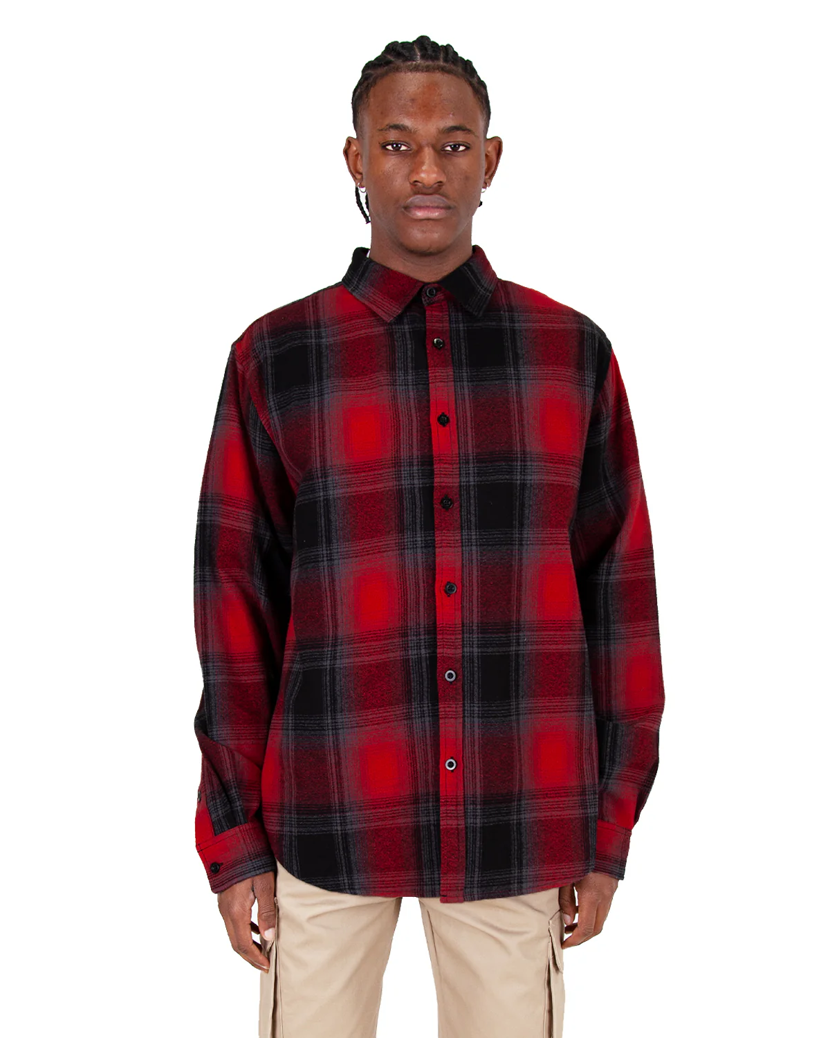 Plaid Flannel Overshirt - Image 4