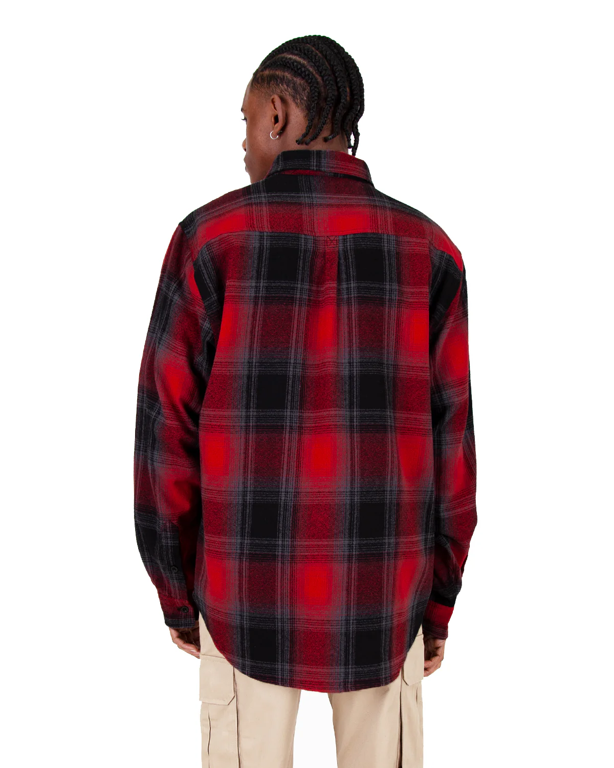 Plaid Flannel Overshirt - Image 5