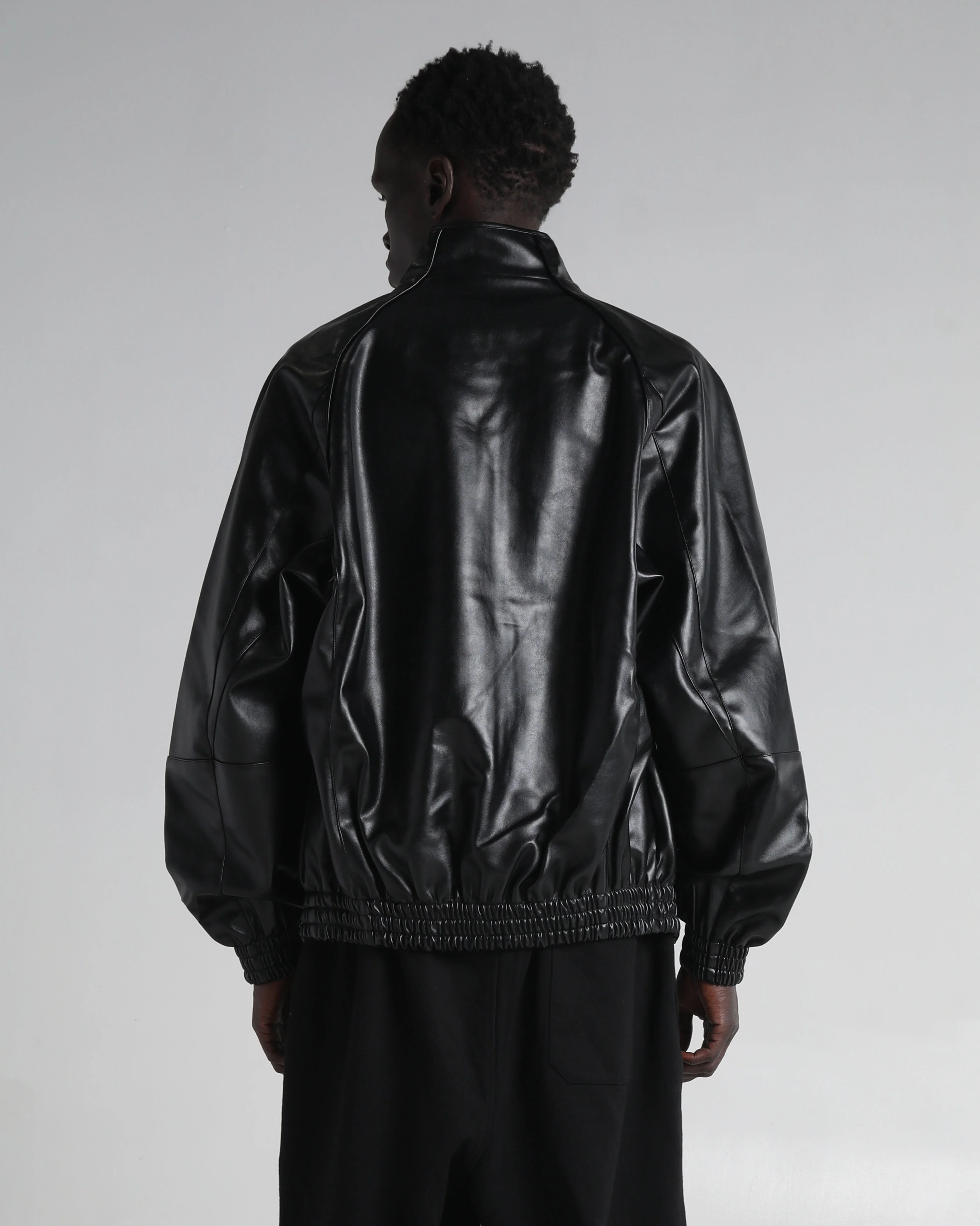 PU Leather Track Jacket - Image 3