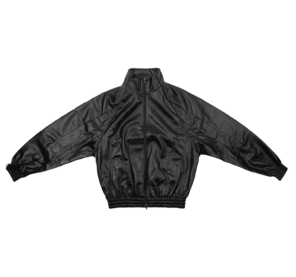 PU Leather Track Jacket - Image 6